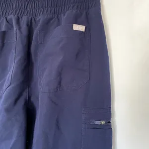 FIGS Technical collection navy high waisted wide leg pants women's S thumbnail 4