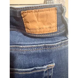 American Eagle Kick Boot Jeans Womens 8 Medium Wash Excellent Next Level Stretch thumbnail 16