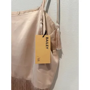 BAILEY 44 Sleeveless Camisole top Fringe satin silky L thumbnail 6