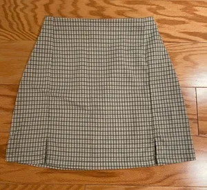 Brandy Melville Green Pencil Mini Skirt with Slit thumbnail 1
