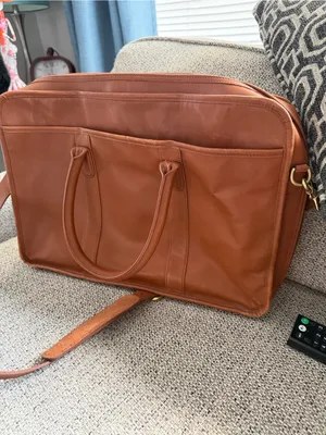 Vintage 1996 Coach 5181 Brown Leather Briefcase Messenger Bag thumbnail 9