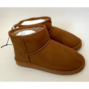 MIA Faux Fur Bootie Lightweight Winter Warm Boot Brown Size 6.5 NEW thumbnail 2