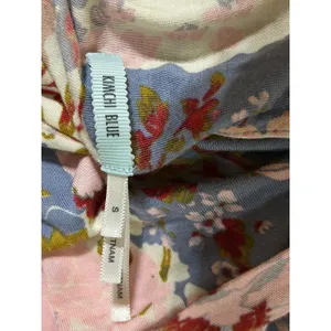 Kimchi Blue Women's S Blue Floral Print Open back Swing Tank Top Boho Festival thumbnail 5