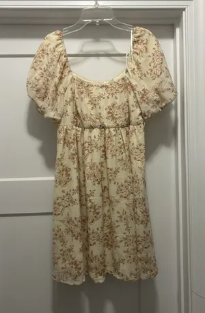 Altar'd State Women’s Small Babydoll Floral Dress Cottagecore Feminine Flirty thumbnail 1