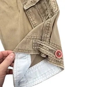 Abercrombie & Fitch Y2K women's green cargo utility cropped embroidered Size‎ 4 thumbnail 4