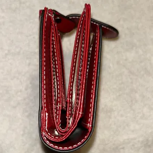 Chic Burgundy Leather Wallet Red thumbnail 3