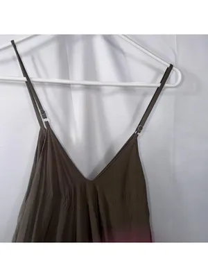 May & Maya Olive Green Handkerchief Hem Romper XXL thumbnail 2