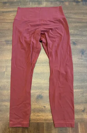 Lululemon Align Leggings Women’s 10 High Rise Pant 25” Red Maroon thumbnail 1