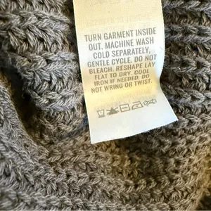 Aerie OFFLINE Oversized Hooded Ribbed Knit Sweater Smoked Gray Women’s Medium thumbnail 11
