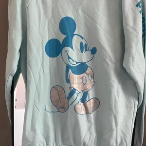 Disney World Light Blue Mickey Mouse Sweater Crewneck thumbnail 2