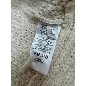 Pilcro and the Letterpress Ivory Textured Knit Shawl Cardigan Sweater Medium thumbnail 8
