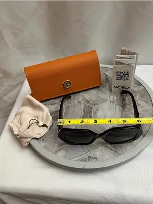 Tory Burch TY7195U Oversized Deep Purple Square Sunglasses 55-18-140 thumbnail 5