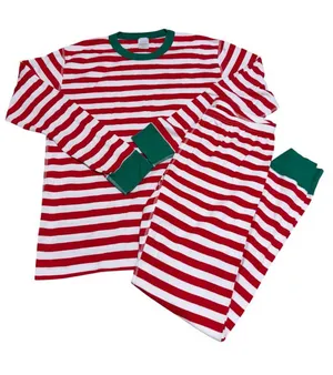 Hanna Andersson Women's Striped Christmas Holiday Long Sleeve & Pants Pajama Set thumbnail 1