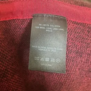 Anthro Field of Flowers red M buffalo plaid cardigan coat thumbnail 6