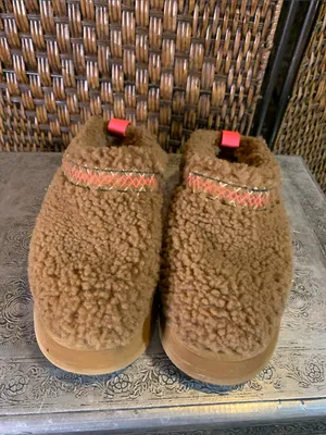 UGG Tazz Braid Platform Slippers Hardwood Size 9 thumbnail 3