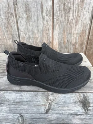Skechers Black ARCH FIT REFINE 2.0 CASCADE “Don’t Go” WOMENS 9.5 Air-Cooled Shoe thumbnail 6