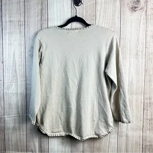 White‎ Stag Cream Blouse with Colorful Embroidery thumbnail 7