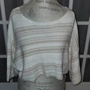 NWT Urban Outfitters Womens‎ Striped Crop Sweater Medium thumbnail 1