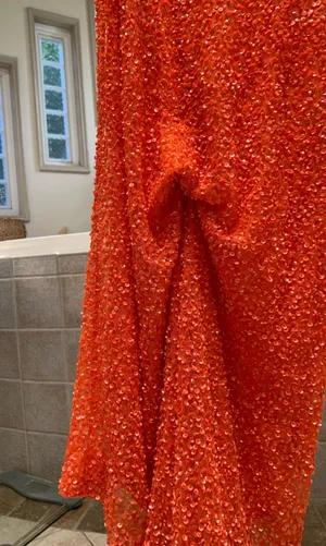 Orange Primavera Prom Dress Size 4 thumbnail 7