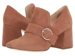 Nine West‎ Taupe Suede Block Heel Loafers Size 9 A38 thumbnail 1
