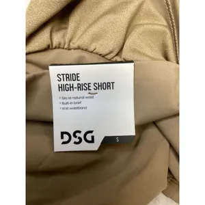 DSG Stride High-Rise Short Womens Small Warm Stone Tan Active Running Shorts NWT thumbnail 4