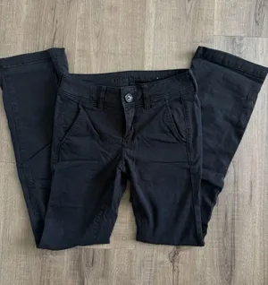 American Eagle Kick Boot Khaki Pants thumbnail 1