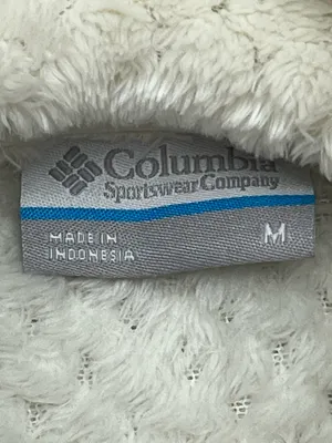 Columbia Sportswear Cream White Full Zip Women’s Sherpa Fleece Jacket Medium thumbnail 6