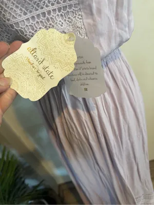 Altar'd State Lavender Crochet-Trim Maxi Dress thumbnail 8