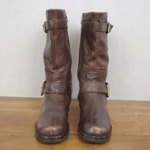 Kenneth Cole Gentle Souls Leather Side Zip Moto Fashion Boots Size 7M thumbnail 9