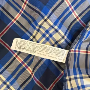 ZARA‎ Blue Plaid Taffeta Dress Belted Tie Waist Midi Buttondown Preppy Small thumbnail 14