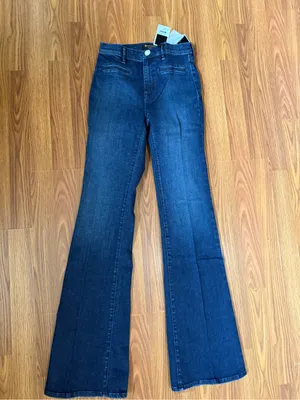 NWT Juicy Couture Black Label high rise flare dark wash jeans size 26 thumbnail 2