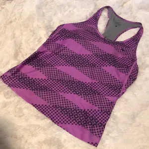 Nike Purple Drifit Racerback Active Tank thumbnail 1
