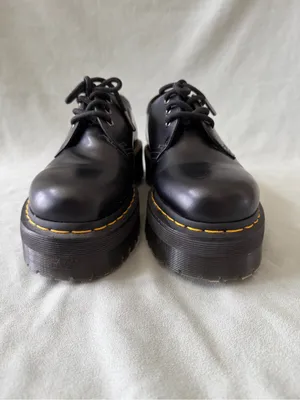 Dr. Martens 1461 SMOOTH LEATHER PLATFORM Black Smoothh SHOES Size 8M or 9W thumbnail 6