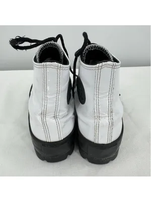 Converse All Star Chuck Taylor Lugged High Top Sneakers White Patent Leather 6 thumbnail 4