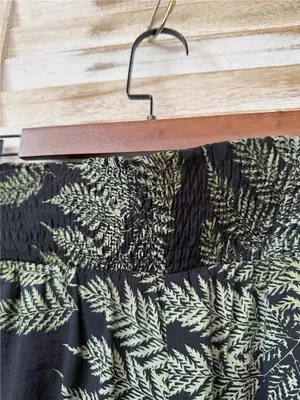 Disturbia Wide-Leg Fern Print Pants, 4 thumbnail 6