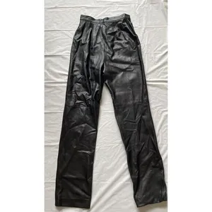 Dana Buchman Women's Black 100% Leather Pants Size‎ 4 Soft Lined W Flaw thumbnail 6