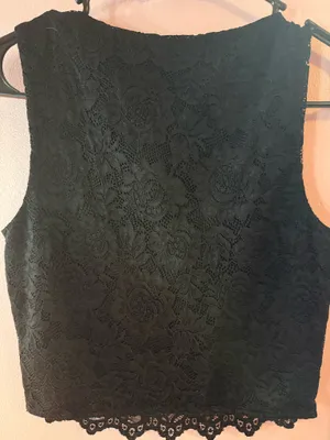Floral lace top Black thumbnail 3
