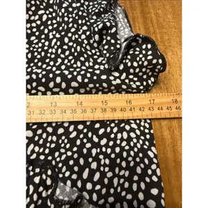 Altar'd State Black White Polka Dot Tiered Fit & Flare Mini Dress Size XS thumbnail 6