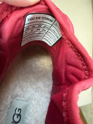 UGG Chevonne Ribbon Red Chelsea Rain Boots Waterproof Colorful Logo Women’s 7 thumbnail 7