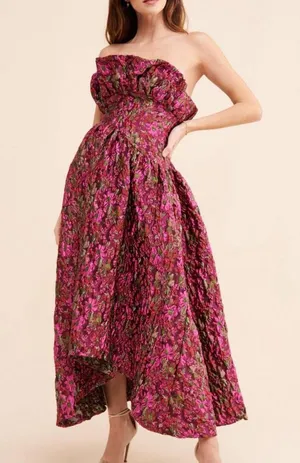 Elliatt Camellia Strapless Gown thumbnail 1