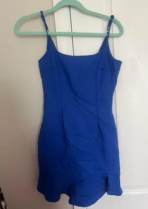 super down royal blue mini dress thumbnail 1