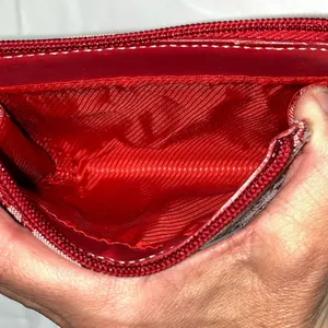 Zipper pouch with C’s pattern RED thumbnail 6