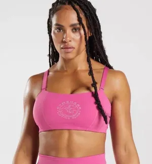 Gymshark Bandeau Sports Bra Pink thumbnail 1