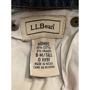 LL Bean Women's 8-M Tall Straight Denim Jeans (4598) thumbnail 7