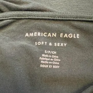 American Eagle Olive Green Soft And Sexy Crop Top thumbnail 7