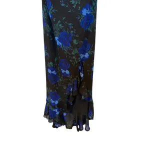 Lulus Floral Print Halter Neck Maxi Dress With Slit thumbnail 5
