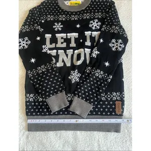 Tipsy Elves Let It Snow Light Up Ugly Christmas Sweater S Holiday LED thumbnail 13