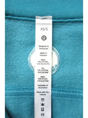 NWT Lululemon Scuba Oversized Funnel Neck Half-Zip in Oceanic Sweatshirt XS/S thumbnail 8