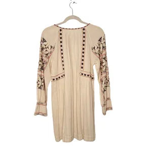Free People All My Life Mini Tunic Dress Off-White SZ XS thumbnail 2