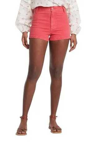 NWT Universal Thread High-Rise Sailor Denim Jean Shorts 93070841 Red 16 thumbnail 1